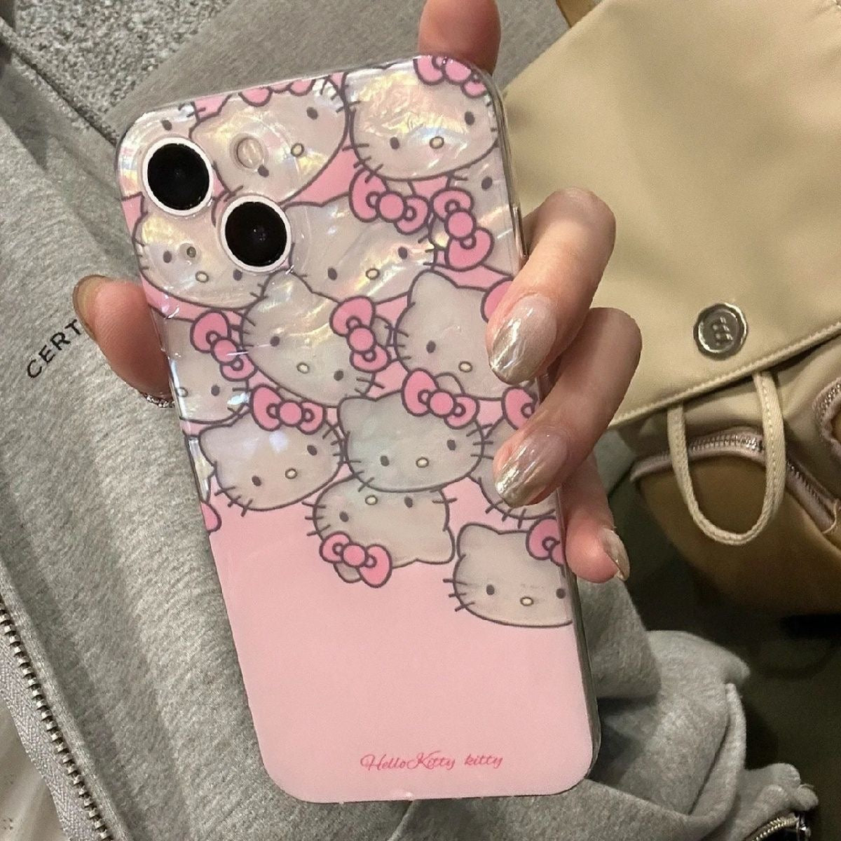 Hello Kitty Inspired Holographic Phone Case – ShopMeowtain