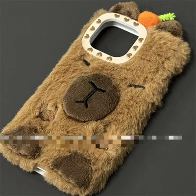 Adorable Fluffy Capybara Phone Case For iphone