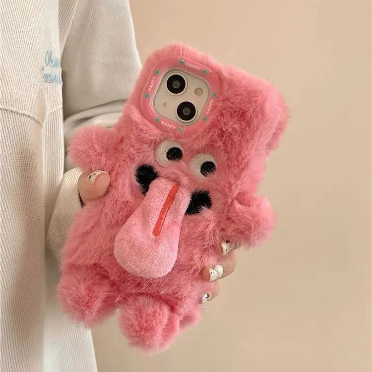 🥰Weird But Cute Phone Case - Plush Matching Phone Case for iPhone