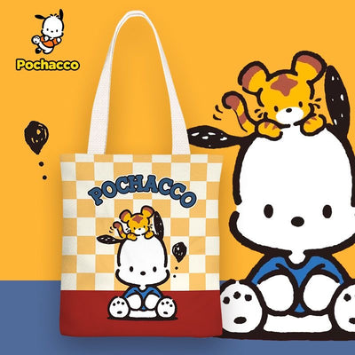 Pochacco Inspired Canvas Tote Bag