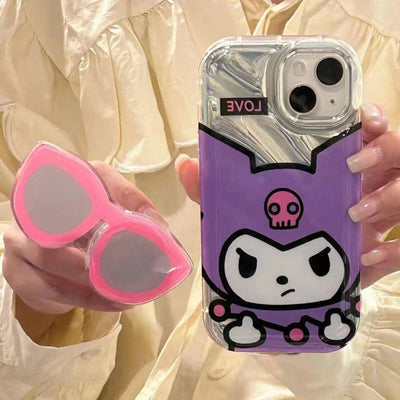 Sassy Kuromi and Hello Kitty Inspired Phone Case
