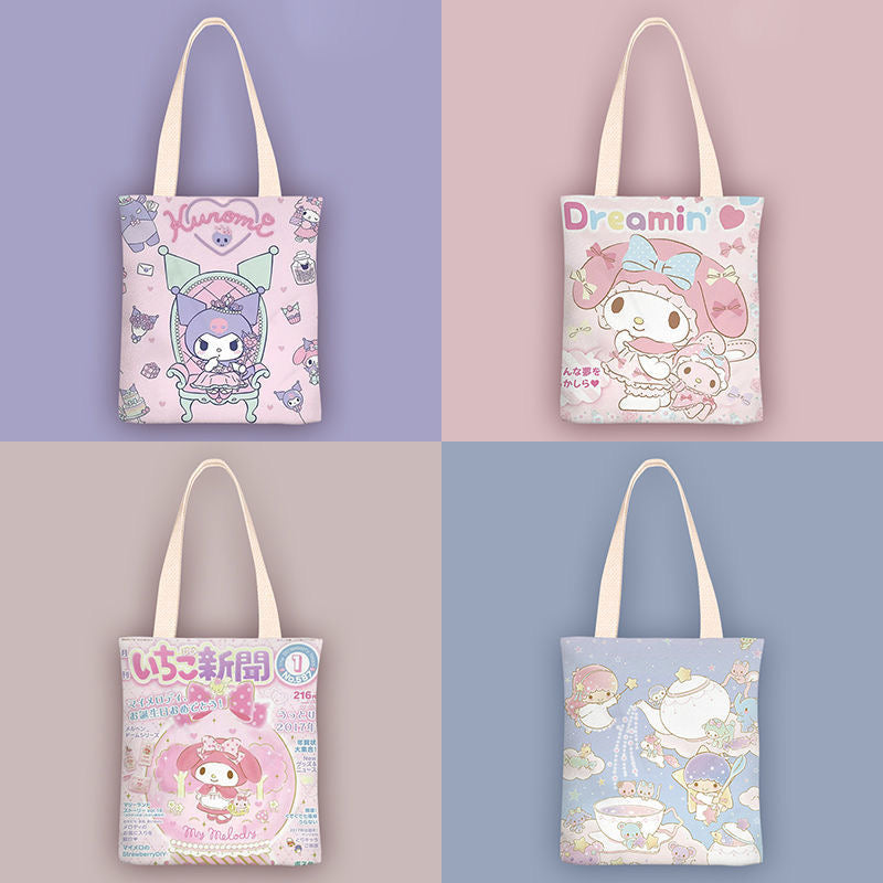 Sanriocore Characters Canvas Tote Bag