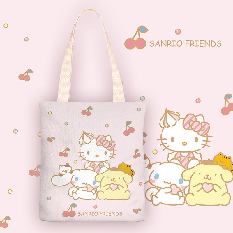 Sanriocore Characters Canvas Tote Bag