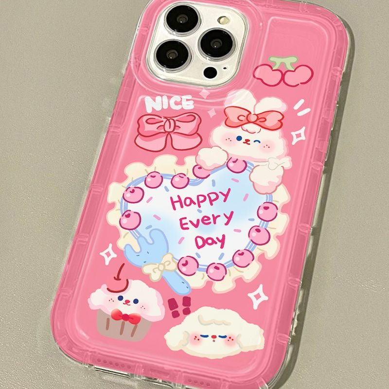 Pink Birthday Cake Bunny Phone Case