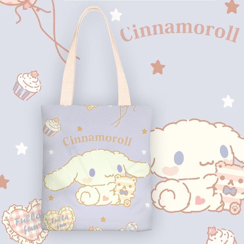 Cinnamoroll Inspired Canvas Tote Bag