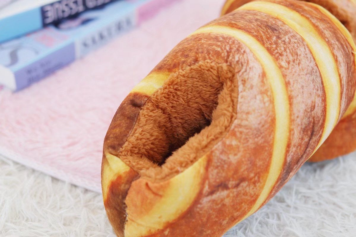 Butter Croissant Bread Slippers