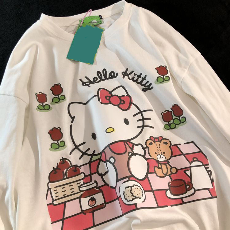 Picnic Hello Kitty Inspired Crewneck Sweatshirt