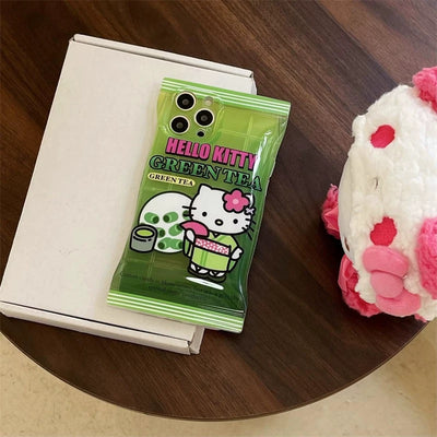 Hello Kitty Green Tea Snack Box Phone Case