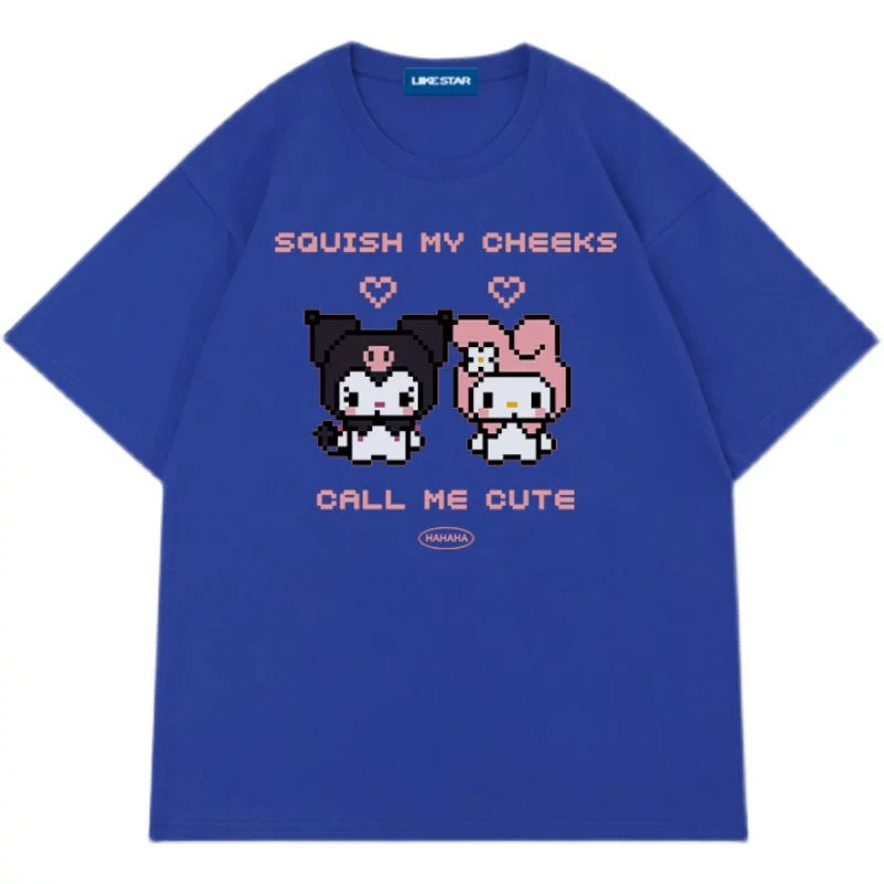 Melody and Kuromi Inspired Oversized T-shirt