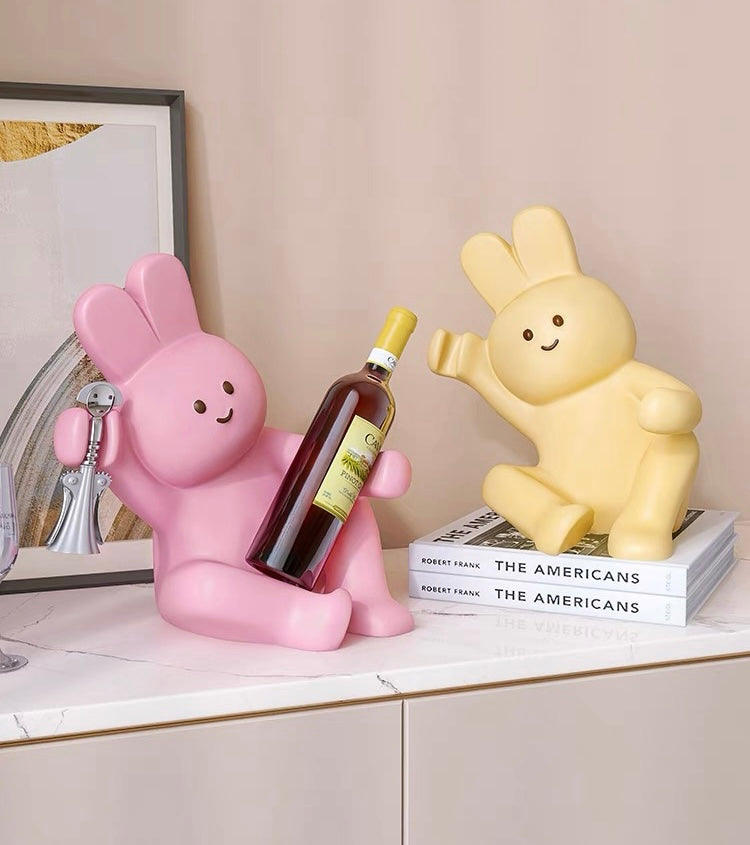 Awkward Bunny Wine Rack