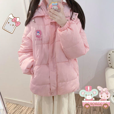 Kawaii Sanriocore Winter Puffer Jacket