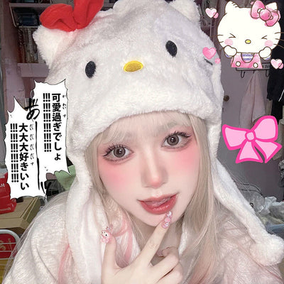 Kawaii Soft Girl Fluffy Hat