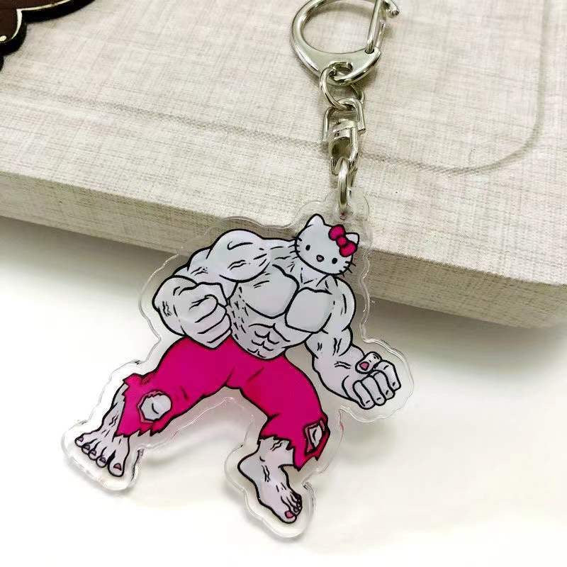 Strong Kitty Keychain