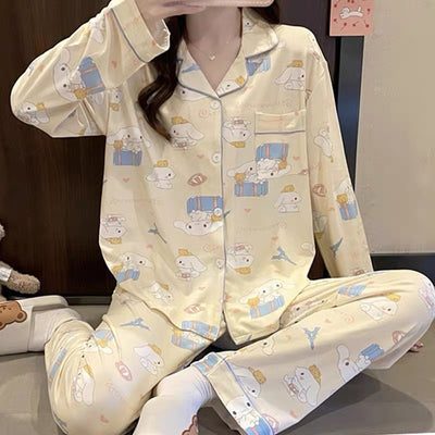Cinnamoroll Inspired Soft Cotton Pajama Set
