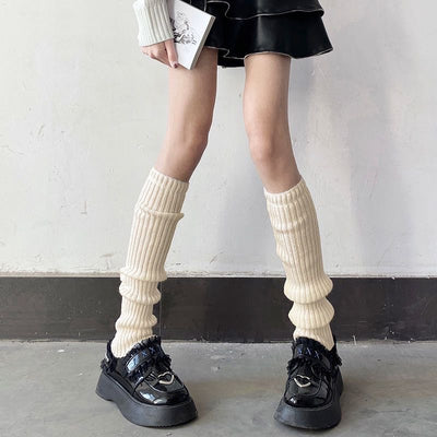 Harajuku Style Medium Length Leg Warmers