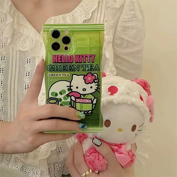 Hello Kitty Green Tea Snack Box Phone Case ShopMeowtain