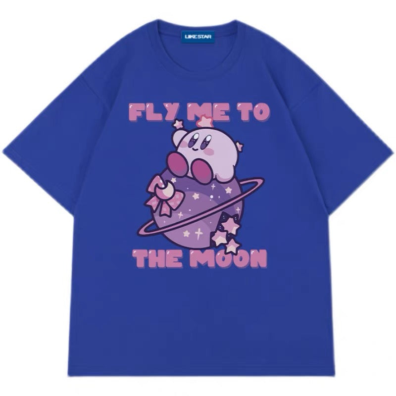 Fly Me to the Moon Kirby Oversized T-shirt