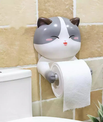 Happy Cat Toilet Paper Holder