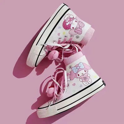 My Melody Inspired High Top Sneakers