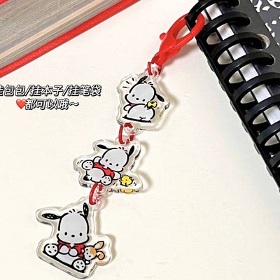 Pochacco Inspired Long Keychains
