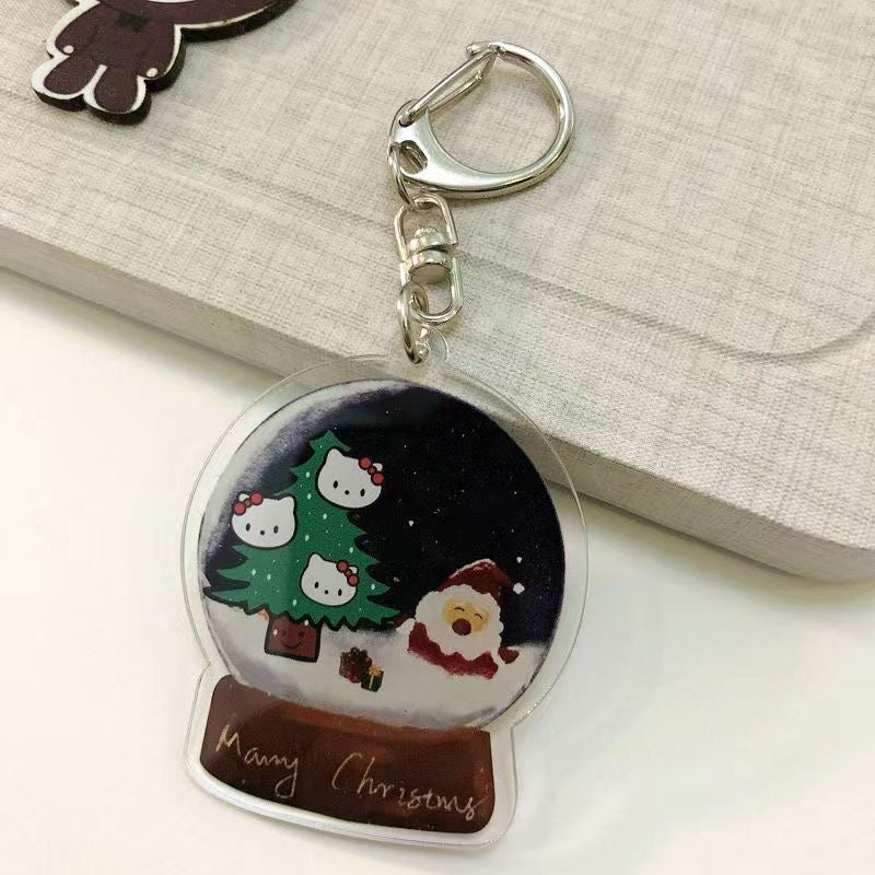Christmas Hello Kitty Inspired Keychain