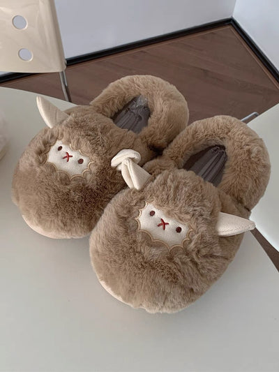 Cute Sheep Fuzzy Slippers