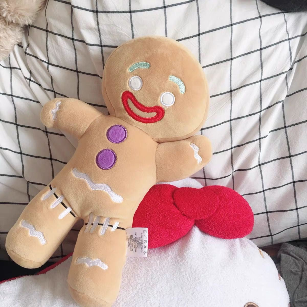 Cartoon Gingerbread Man Plushie Cushion Pillow