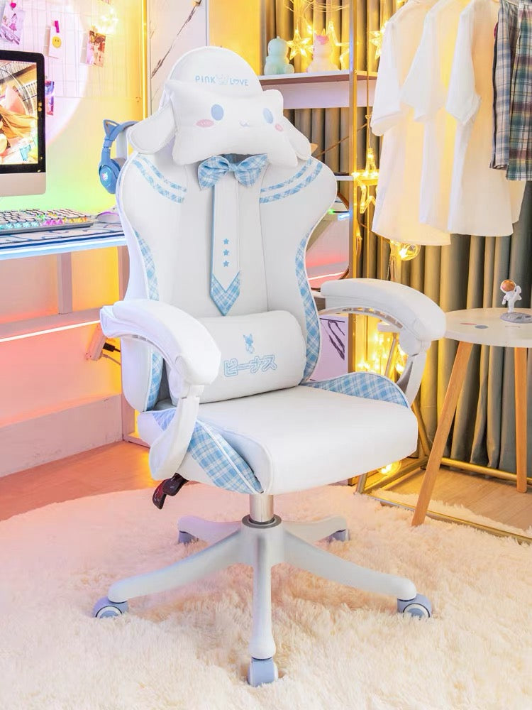【希少】シナモロール ゲーミングチェア シナモンロールゲーミングチェア AutoFullのシナモン＆ハローキティ