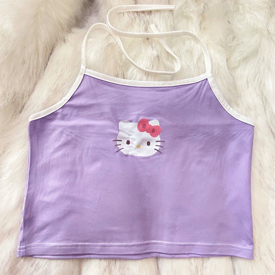 Kawaii Hello Kitty Inspired Sleeveless Cami Tank Top