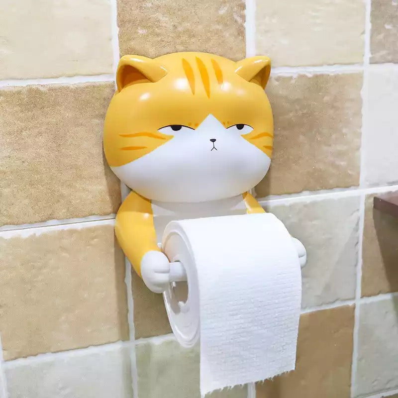 Porte-papier hygiénique chat grincheux