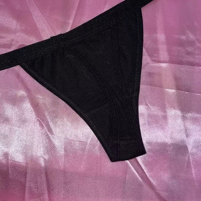 Kuromi Inspired Embroidery Thong