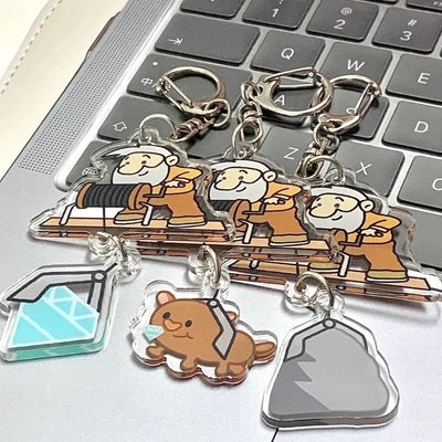 Gold Miner Game Inspired Keychains