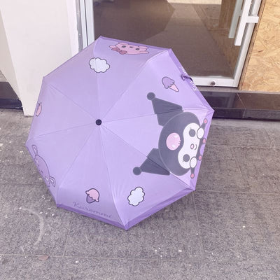 Kuromi Inspired Umbrella UV Protection
