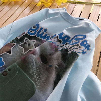 Blinking Cat T-shirt