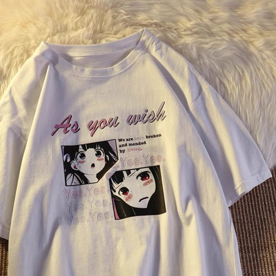 Anime Girl Oversized T-shirt