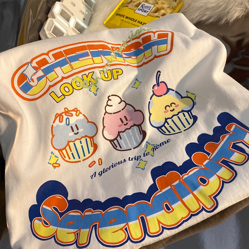 Cupcake Kirby Oversized T-shirt