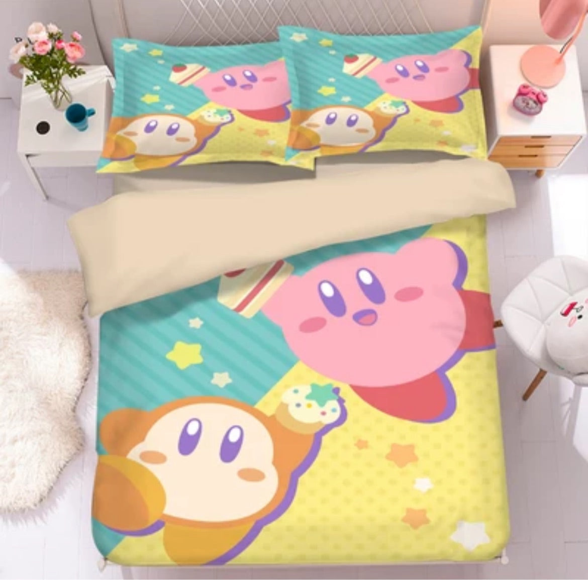 Kirby Inspired Bedding Set