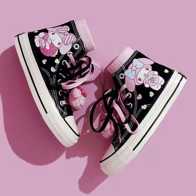 My Melody Inspired High Top Sneakers