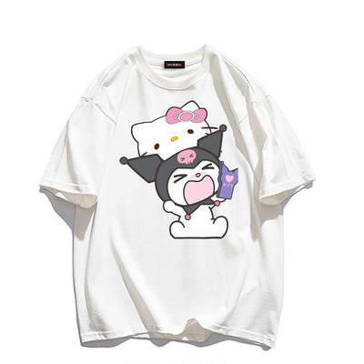 Kuromi & Hello Kitty Inspired T-shirt