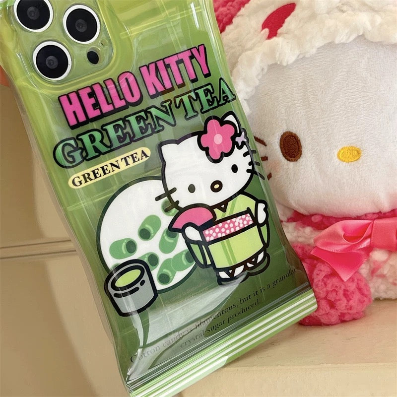 Hello Kitty Green Tea Snack Box Phone Case