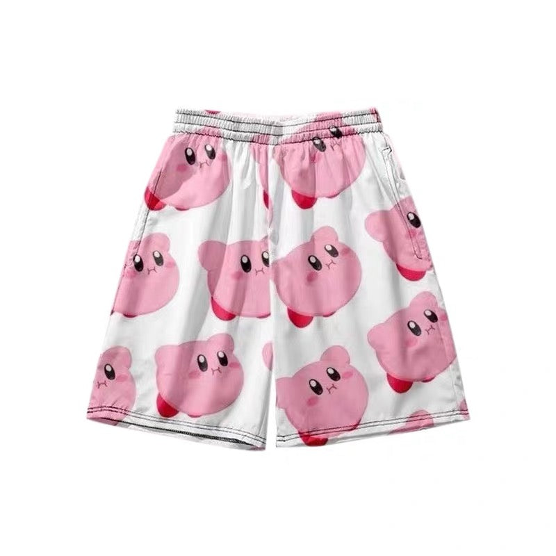 Kirby Inspired Beach Shorts