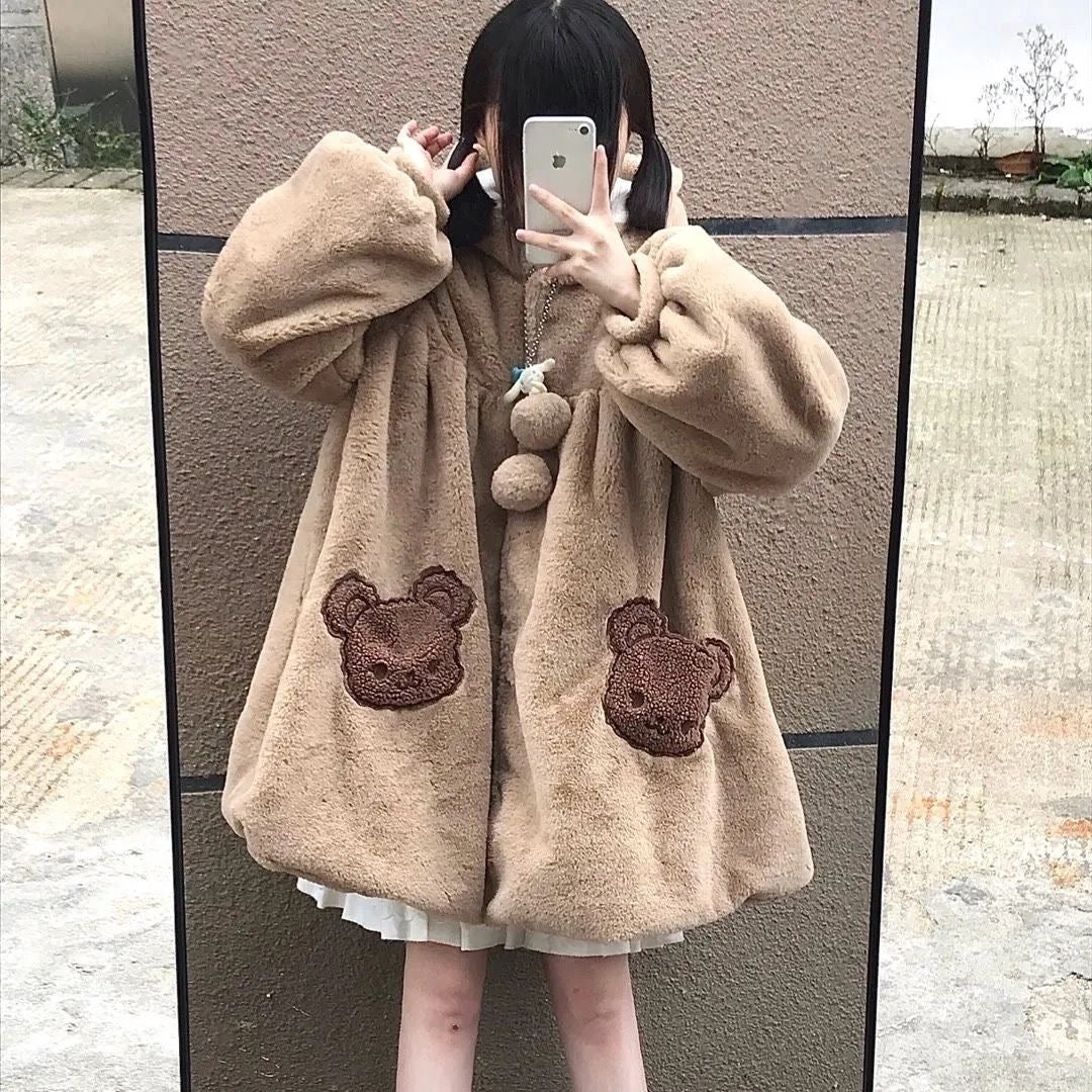 Warm Fuzzy Teddy Bear Coat Jacket