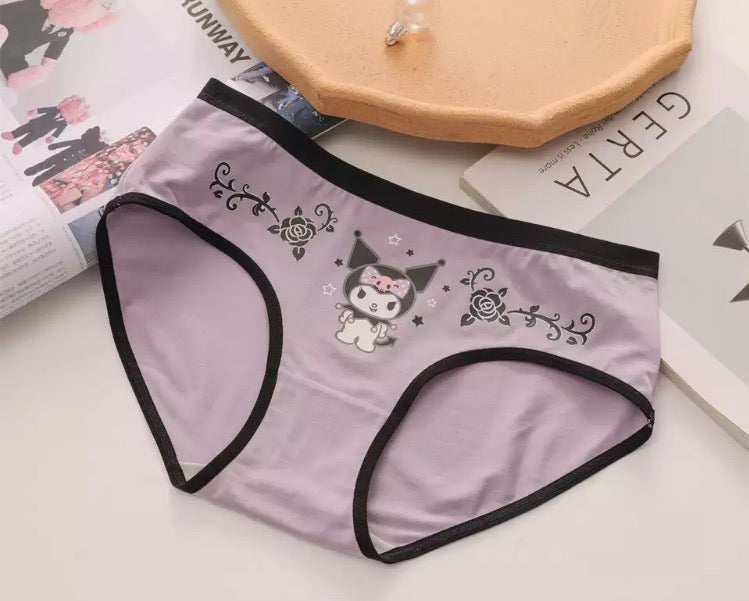 Kuromi Inspired Underwear Panties