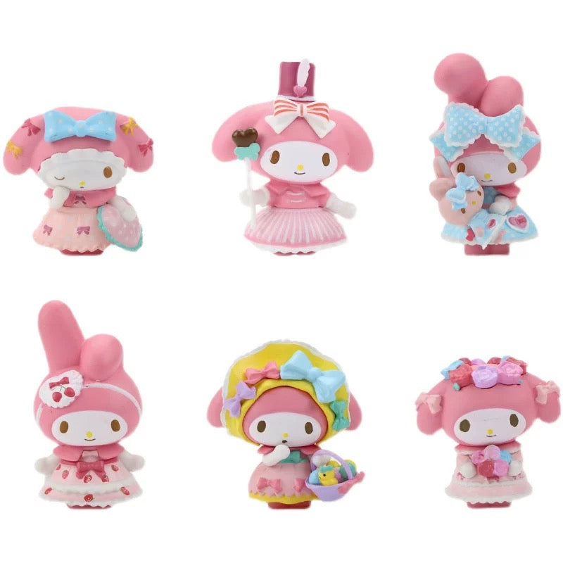 Figurines My Melody Tea Party