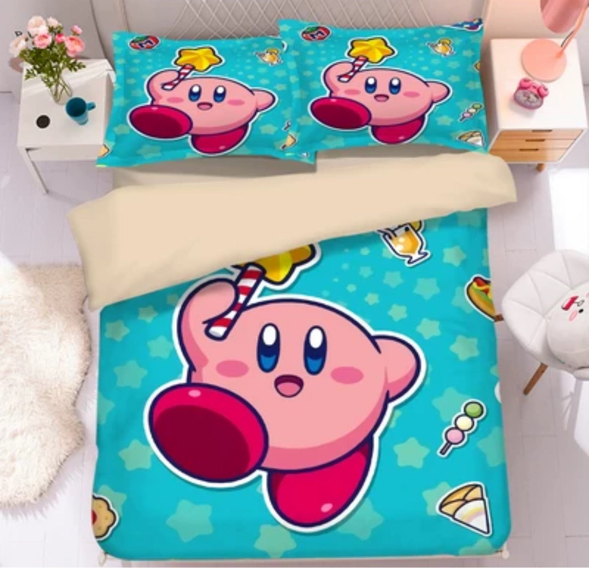 Kirby Inspired Bedding Set