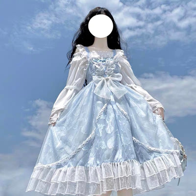 Blue Sea Shell Lolita Dress Jsk