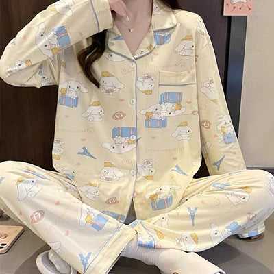 Cinnamoroll Inspired Soft Cotton Pajama Set