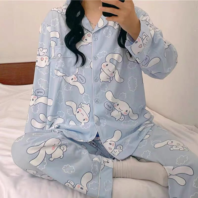 Cinnamoroll Inspired Cotton Pajama Set