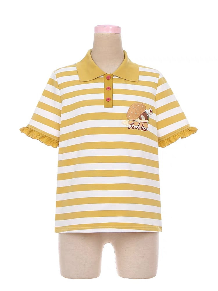 Teddy Bear Sandwich Polo Shirt