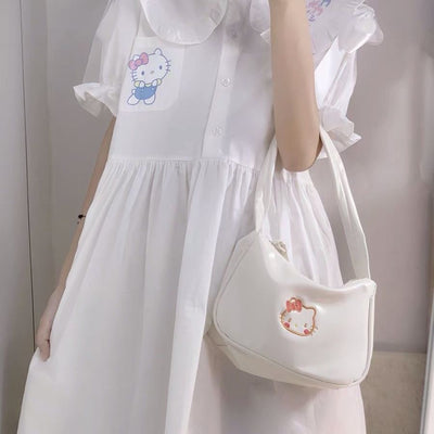 Hello Kitty Inspired Baguette Bag Shoulder Bag Handbag